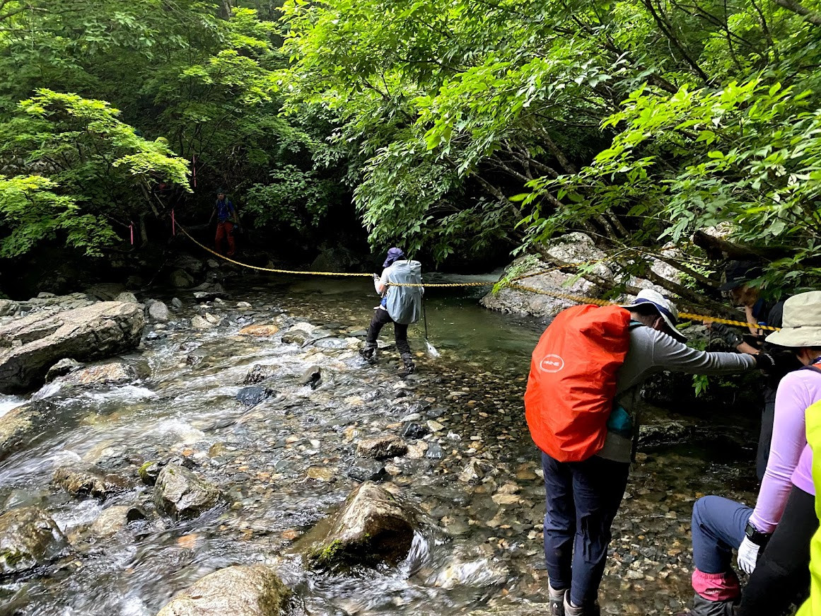 渡渉もあって盛沢山