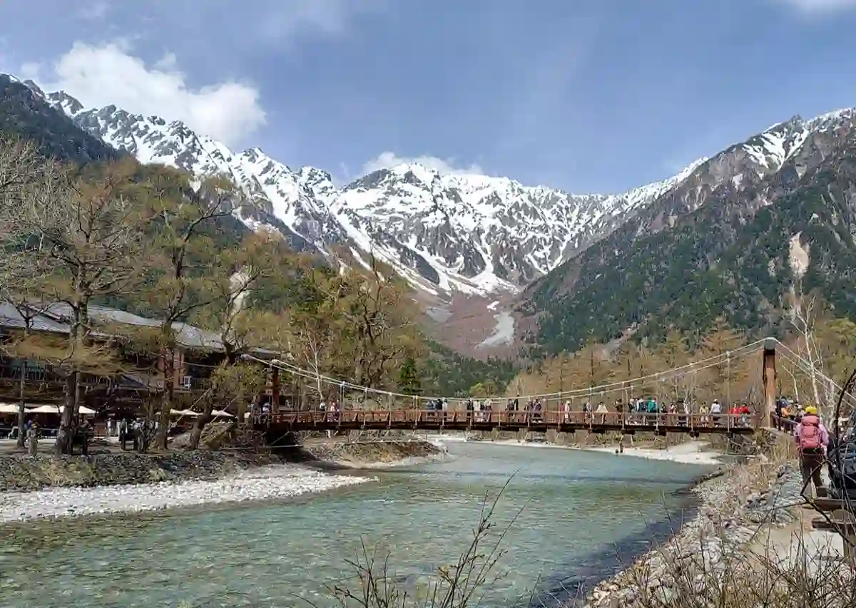 上高地開山祭前日の晴天