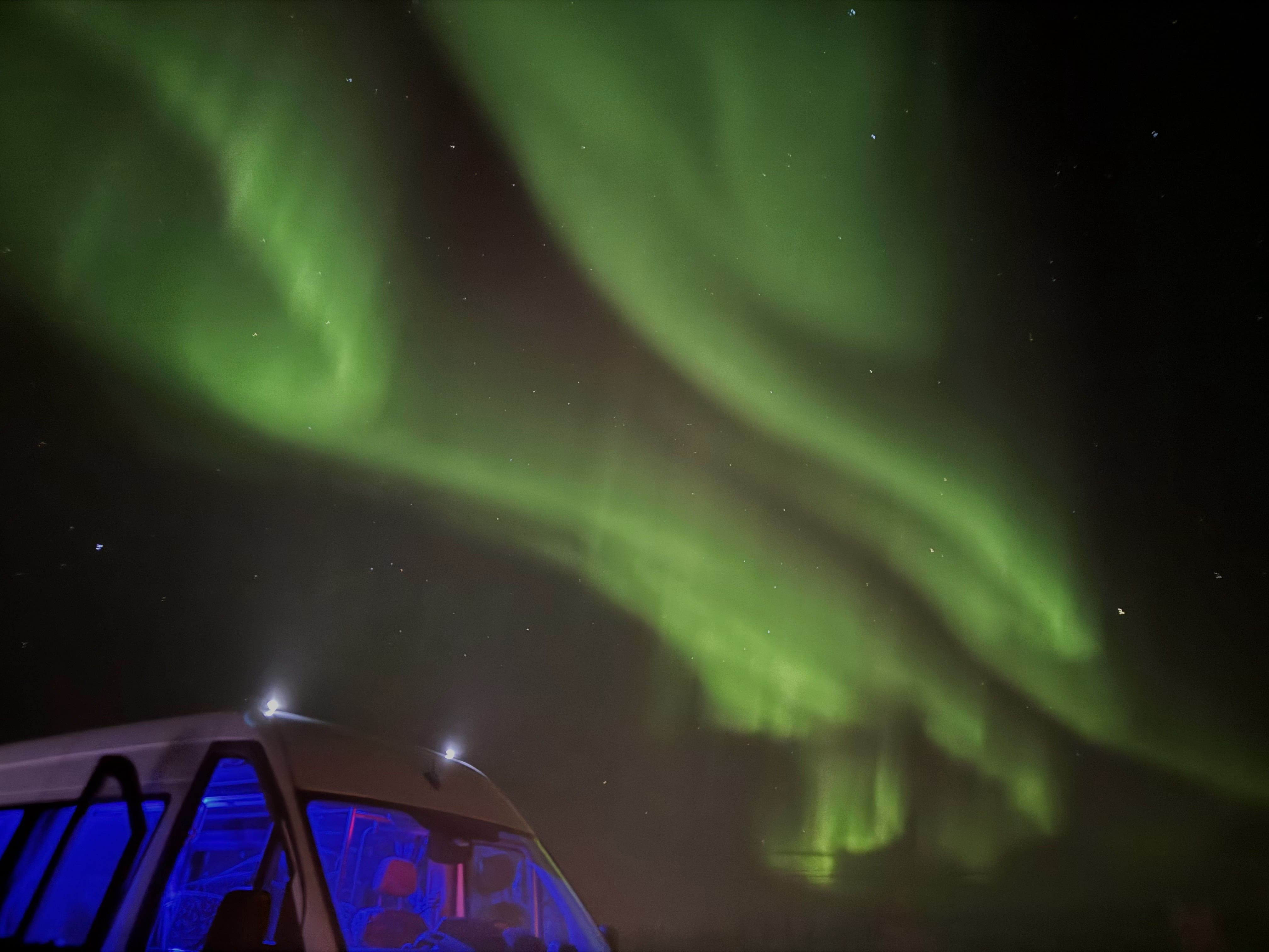 モイモイ号で見れたオーロラ（さらに感動！！）