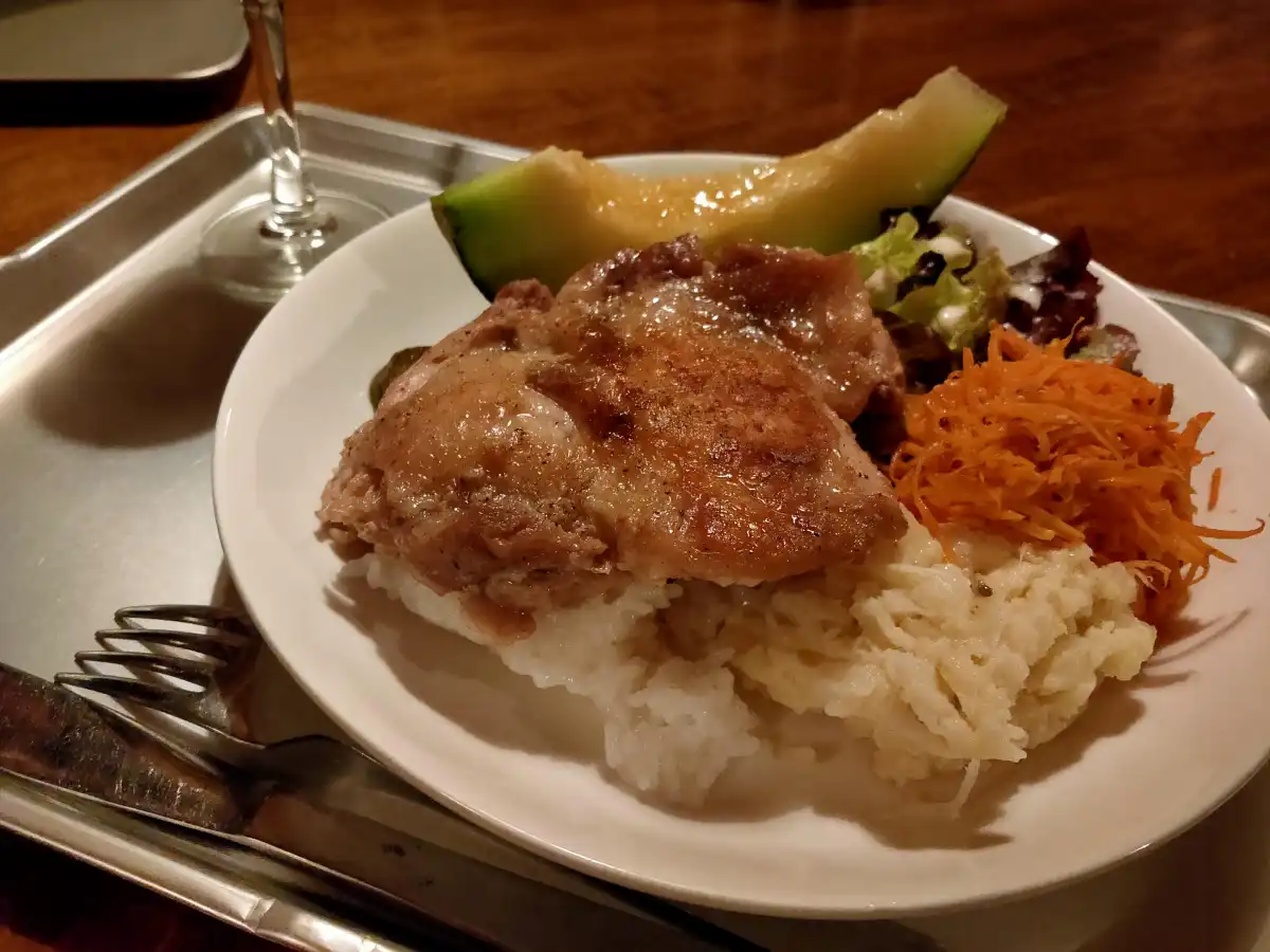 金峰山小屋の夕食