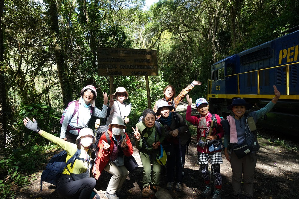 「104km地点」到着