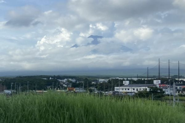 帰りのバス車内から富士山～またね！