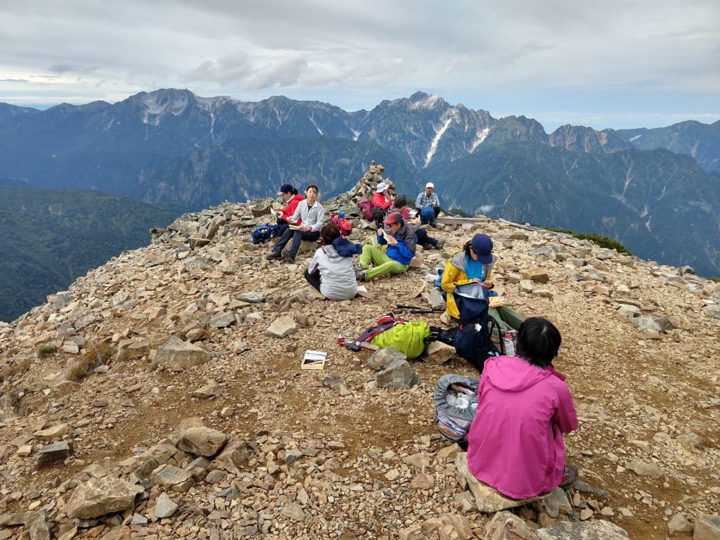 鹿島槍ヶ岳　南峰山頂